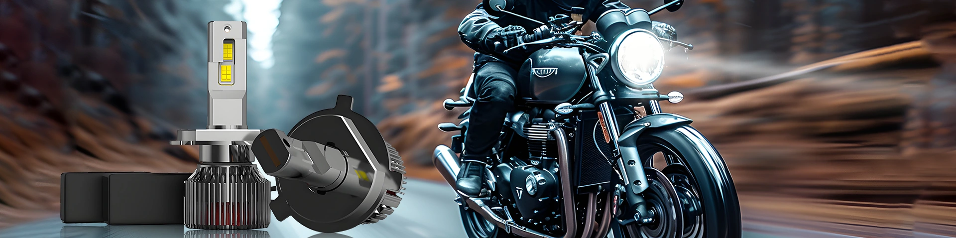 LED -lampor för motorcykel